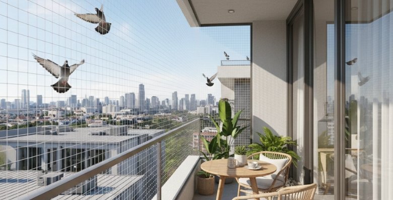 Bird Protection Nets Installation in Race Course