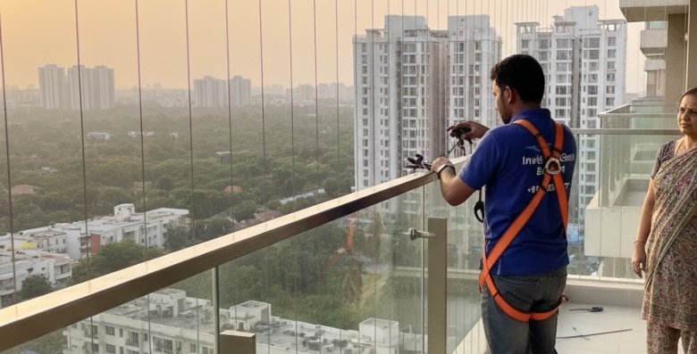 Professional Invisible Grill Installation in Ganapathy